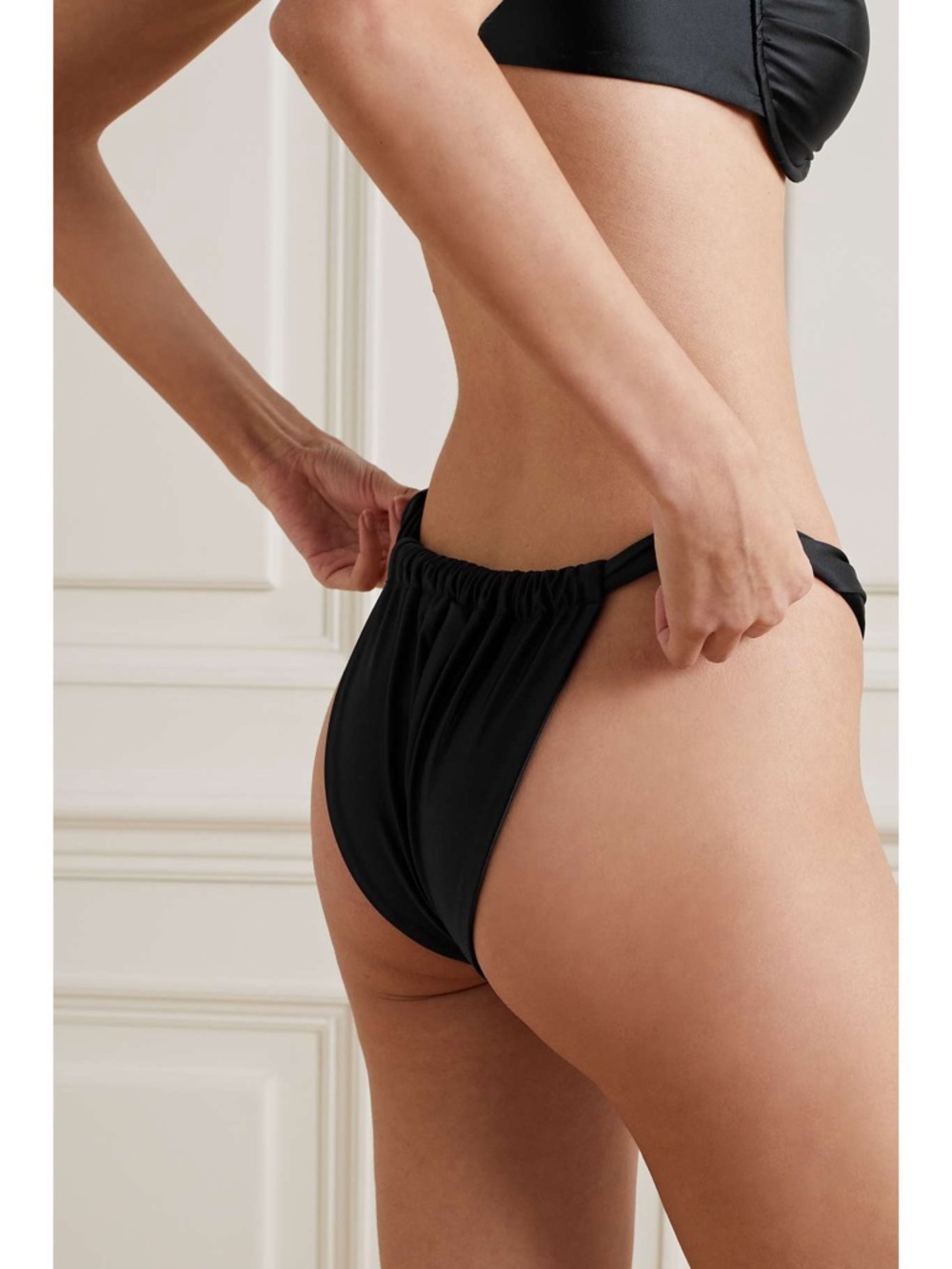 Good American Shine Stretch-satin bikini bottoms 2XL - Picture 5 of 6